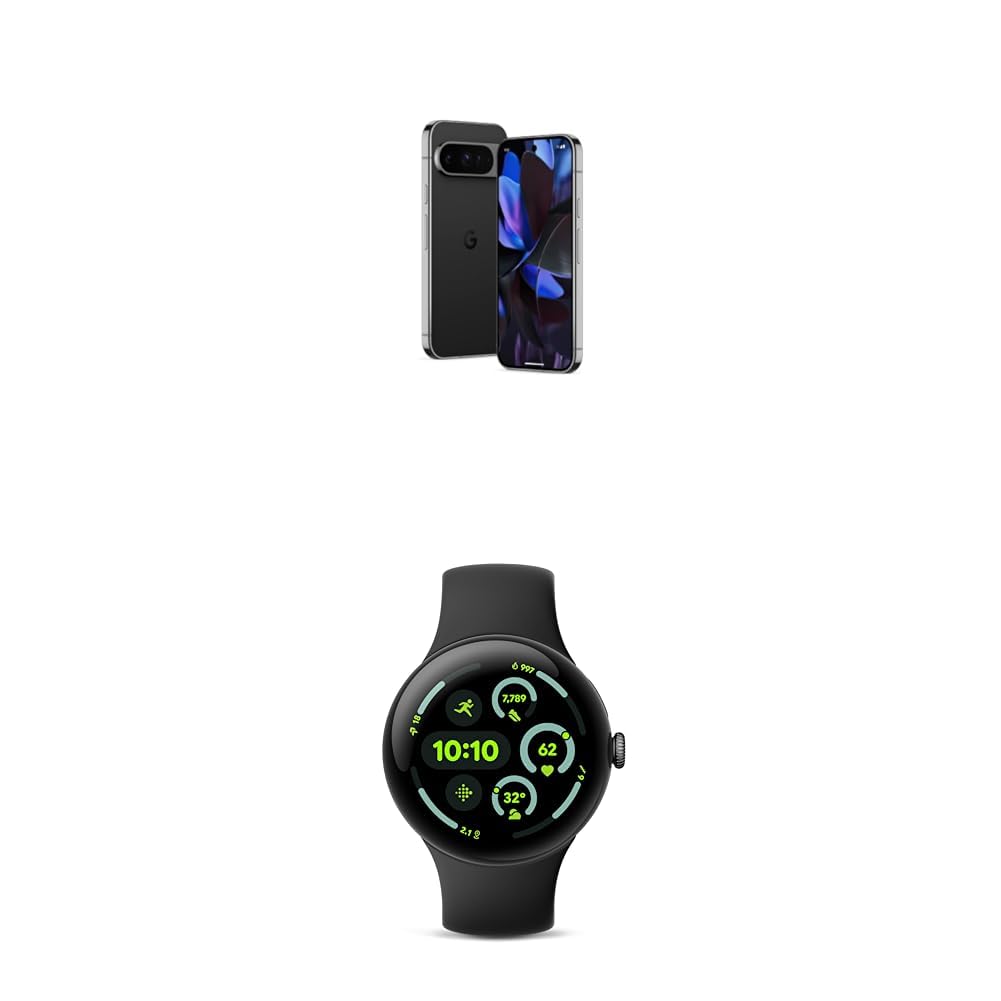 Google Pixel 9 Pro - 128 GB - Obsidian with Pixel Watch 3